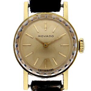 Movado Watches YG/leather Hand Winding